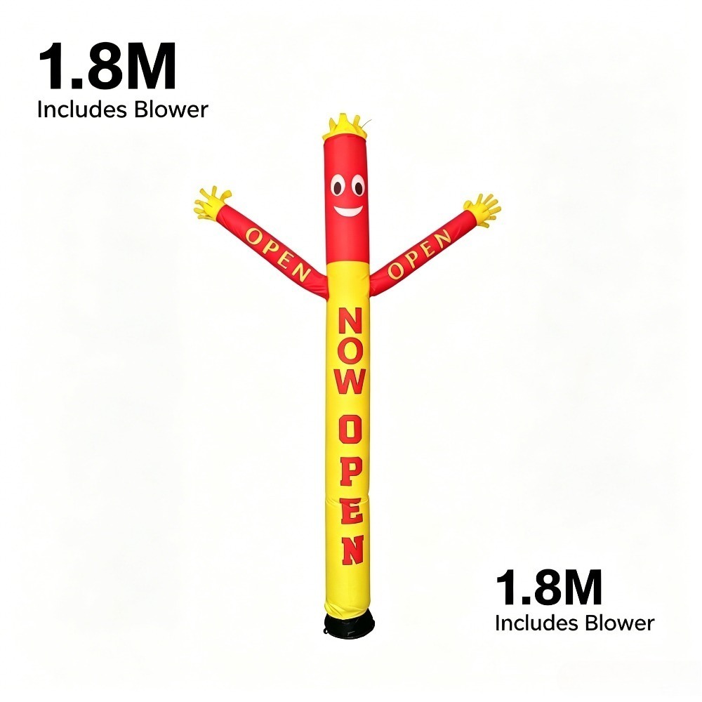 Embroidery Writing - 1.8M Inflatable Waving Tube Man with