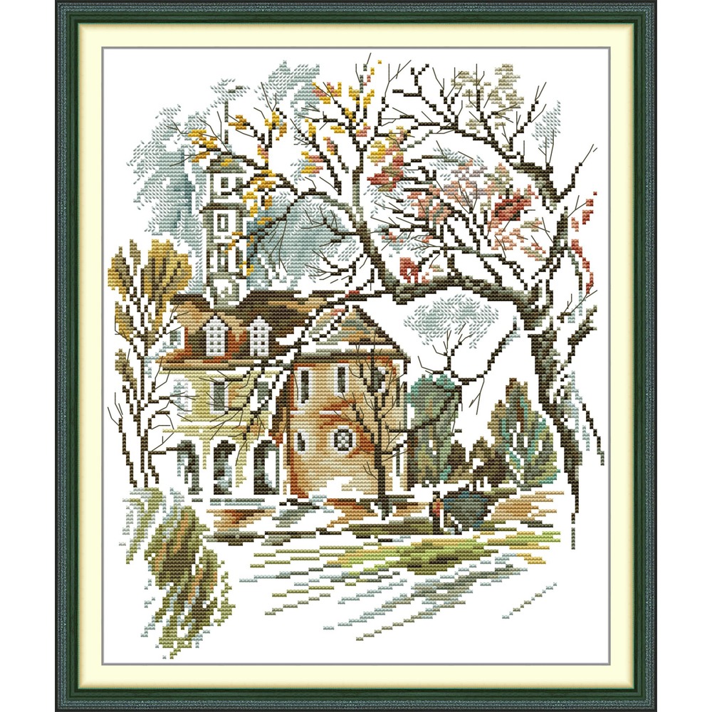 Embroidery Vs Cross Stitch - Joy Sunday News Pre-Printed Cross Stitch