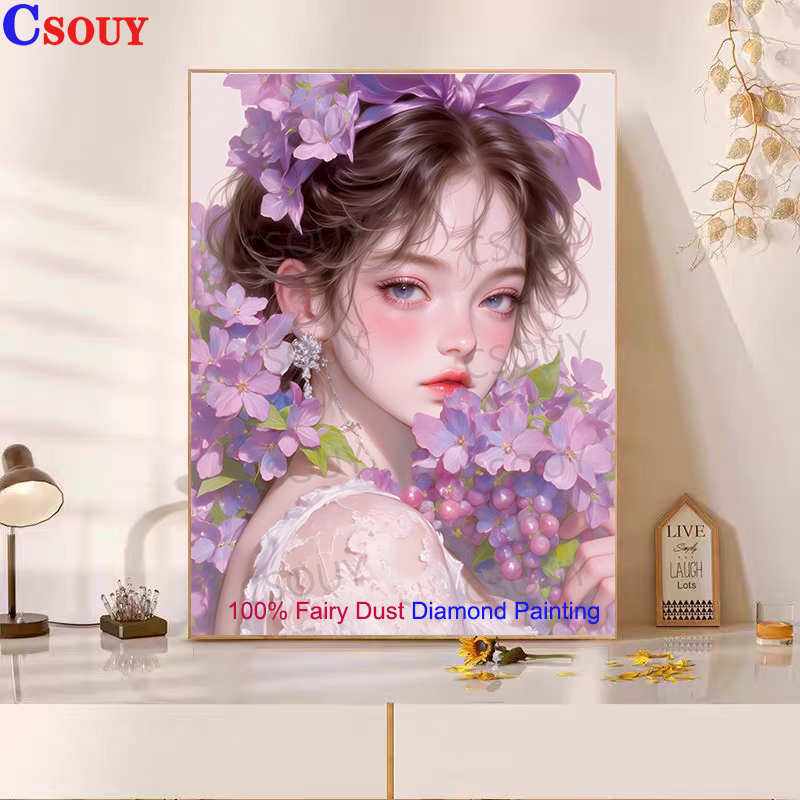 Embroidery Vs Cross Stitch - 100% Fairy Dust Diy Diamond Painting