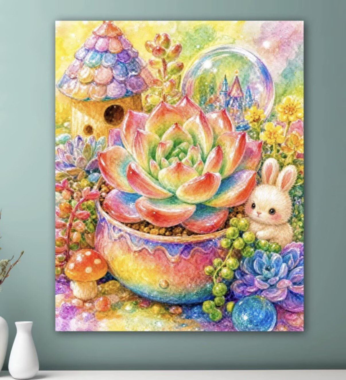 9CT 11ct Succulent Printed Kit - Embroidery Vs Cross Stitch review and price