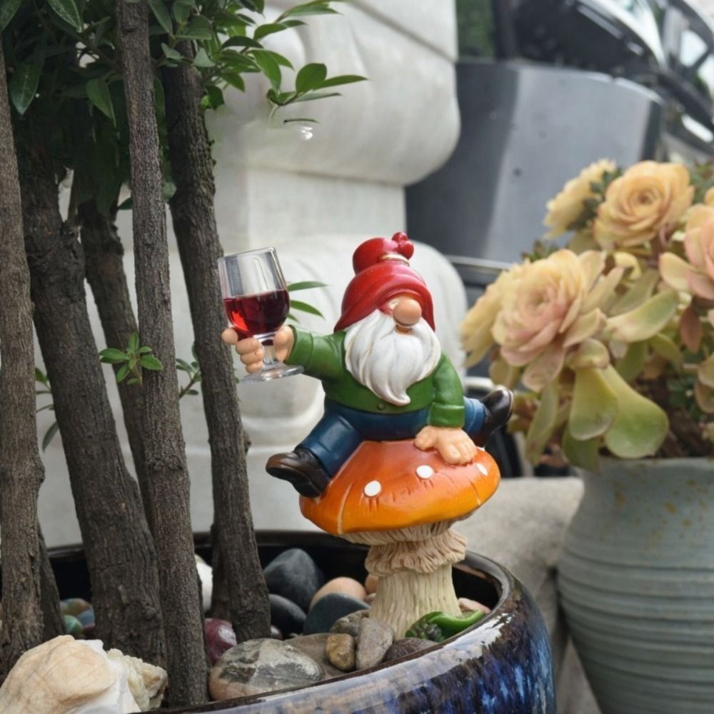 New Resin Garden Gnome Statue  - Embroidery Garden review and price