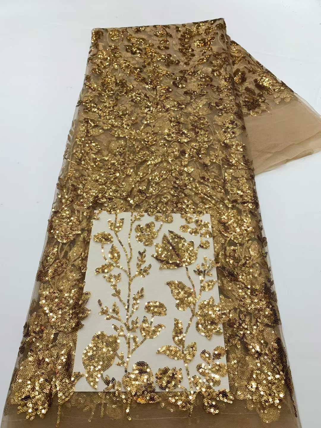 African Lace Fabric With Sequi - Embroidery Net Fabric review and price