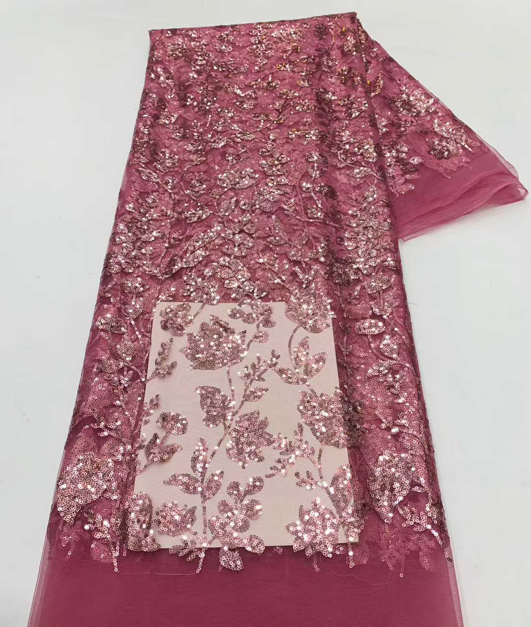 African Lace Fabric With Sequi - Embroidery Net Fabric review and price
