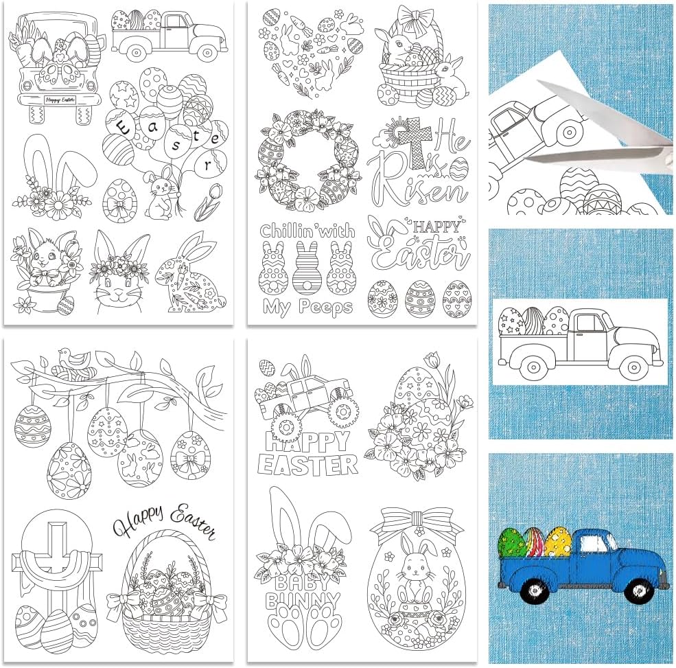 ORIGACH 4 Sheets Water Soluble - Embroidery Design Patterns Flowers review and price