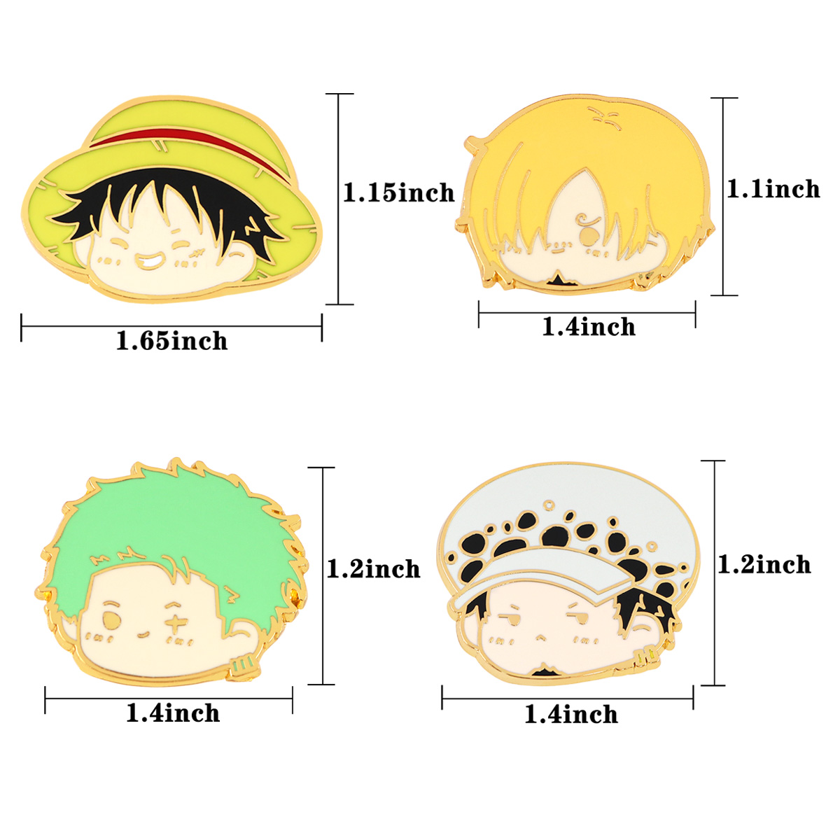 Japanese Anime Enamel Pin Cute - Embroidery Illustration review and price