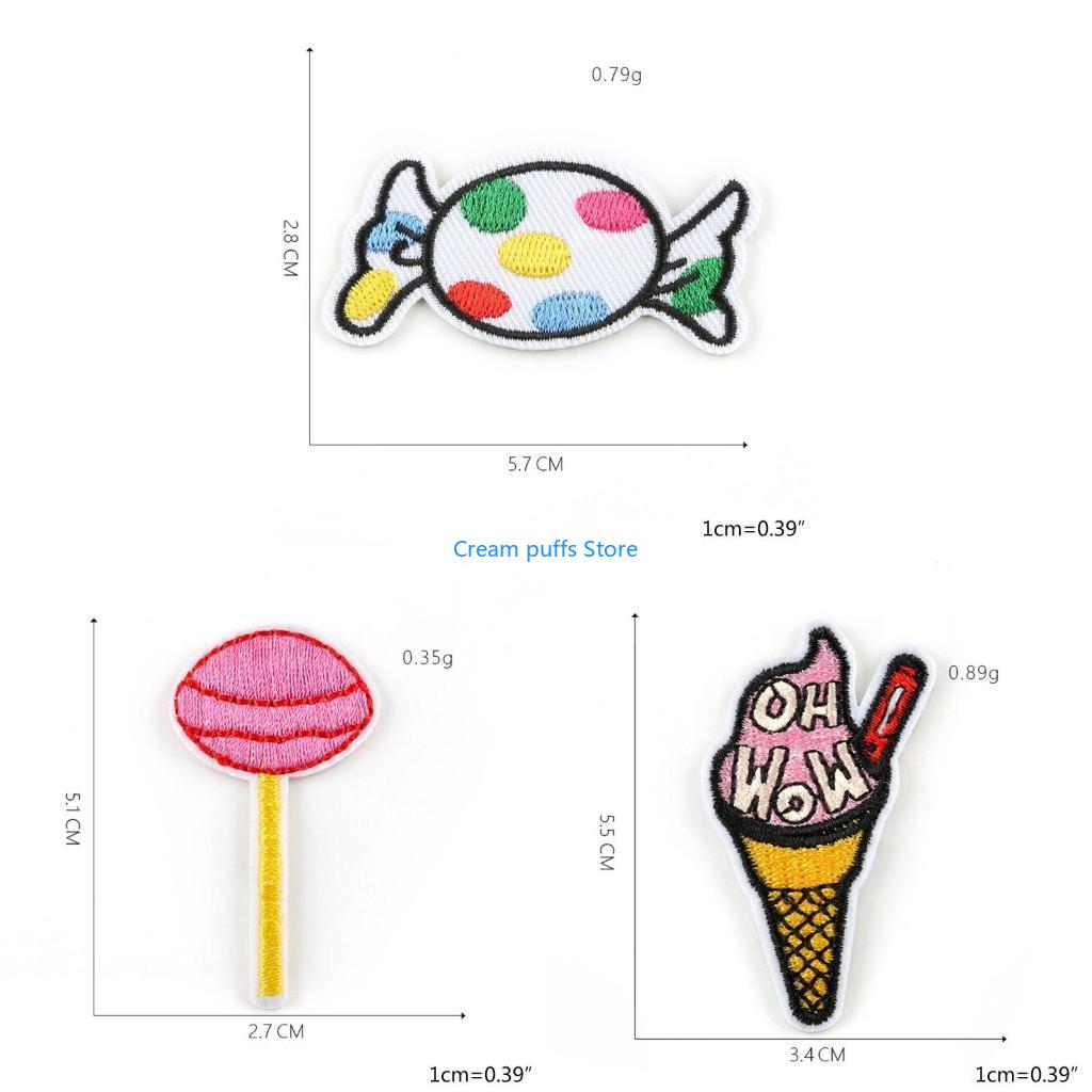 50LE 20Pcs Cartoon Lollipop Ic - Embroidery Cream review and price