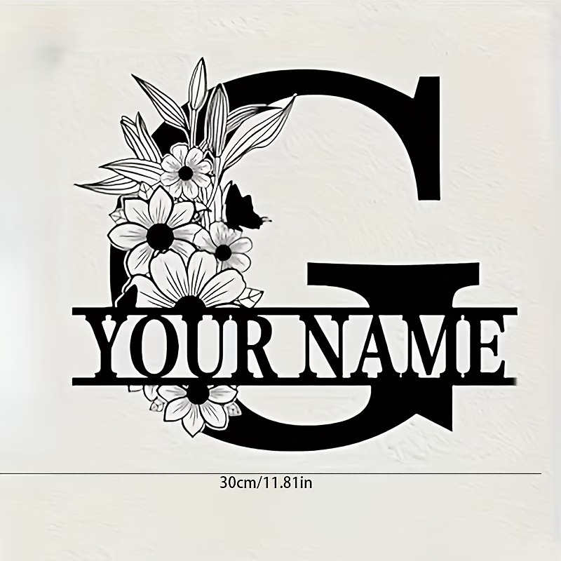 Custom Surname Metal Sign, Cou - Embroidery Garden review and price