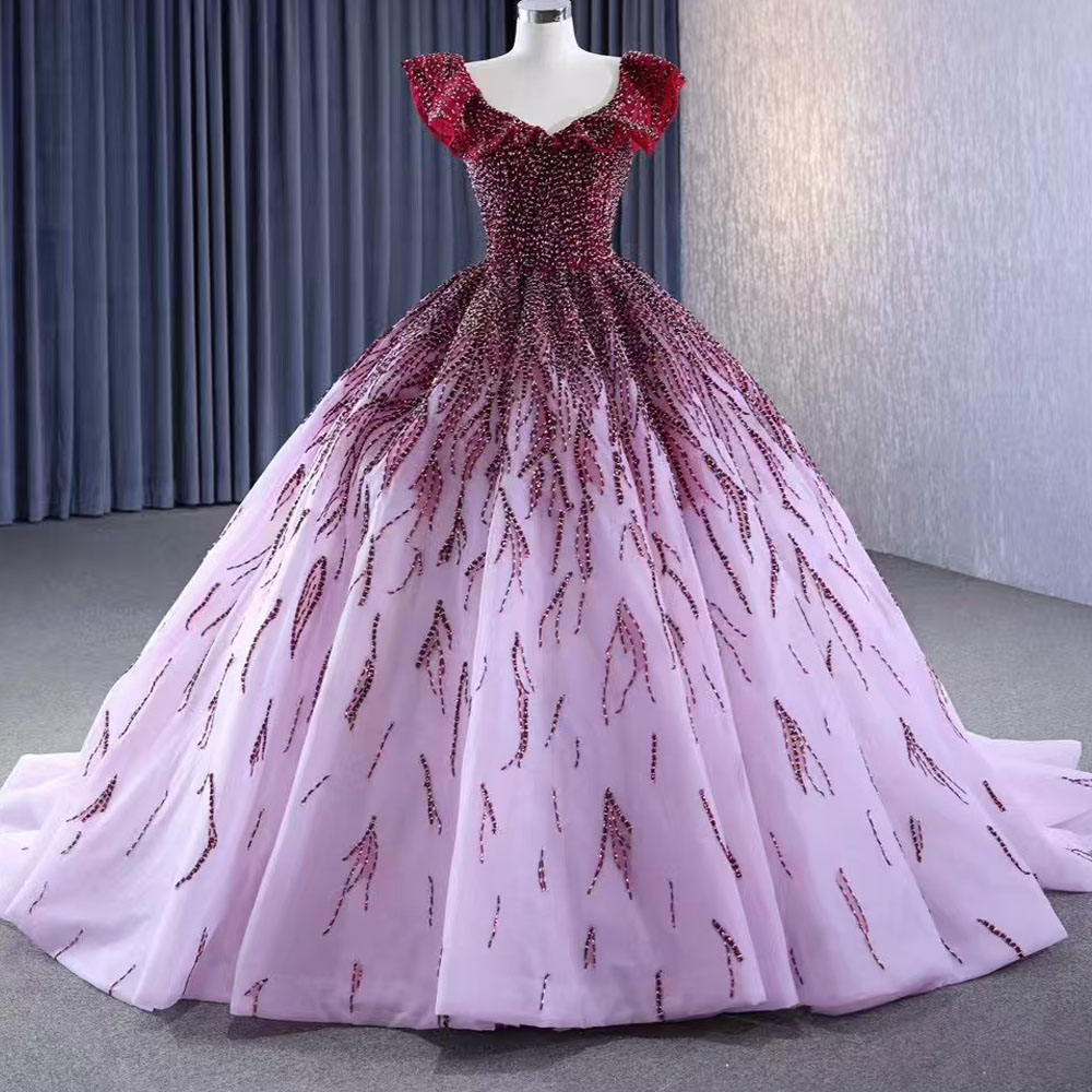 O-Neck Cap Sleeve Evening Dres - Embroidery Organza review and price