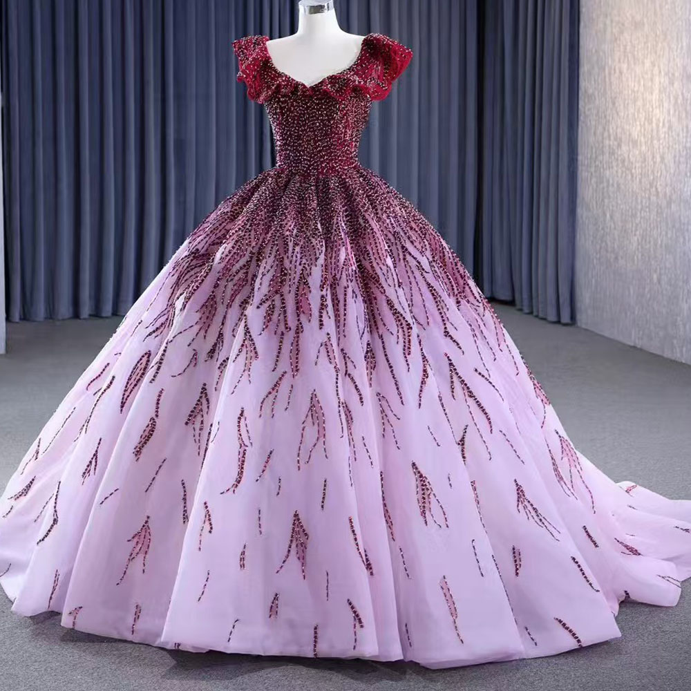 O-Neck Cap Sleeve Evening Dres - Embroidery Organza review and price
