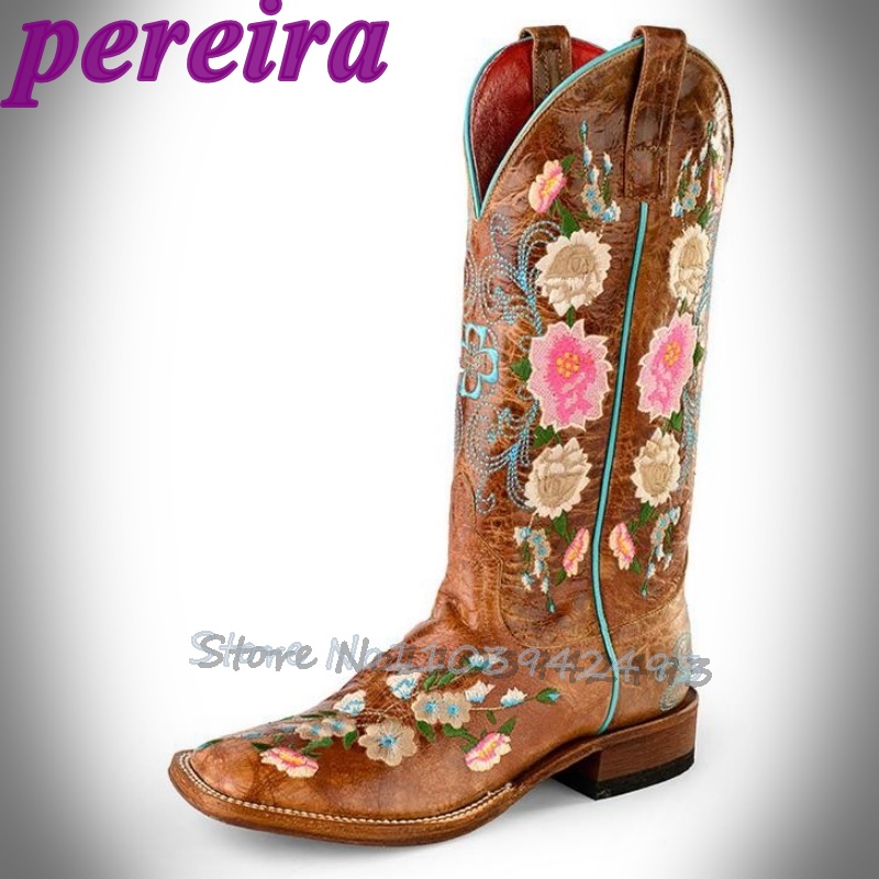 Embroidered Flower Boots Rose  - Embroidery Garden review and price