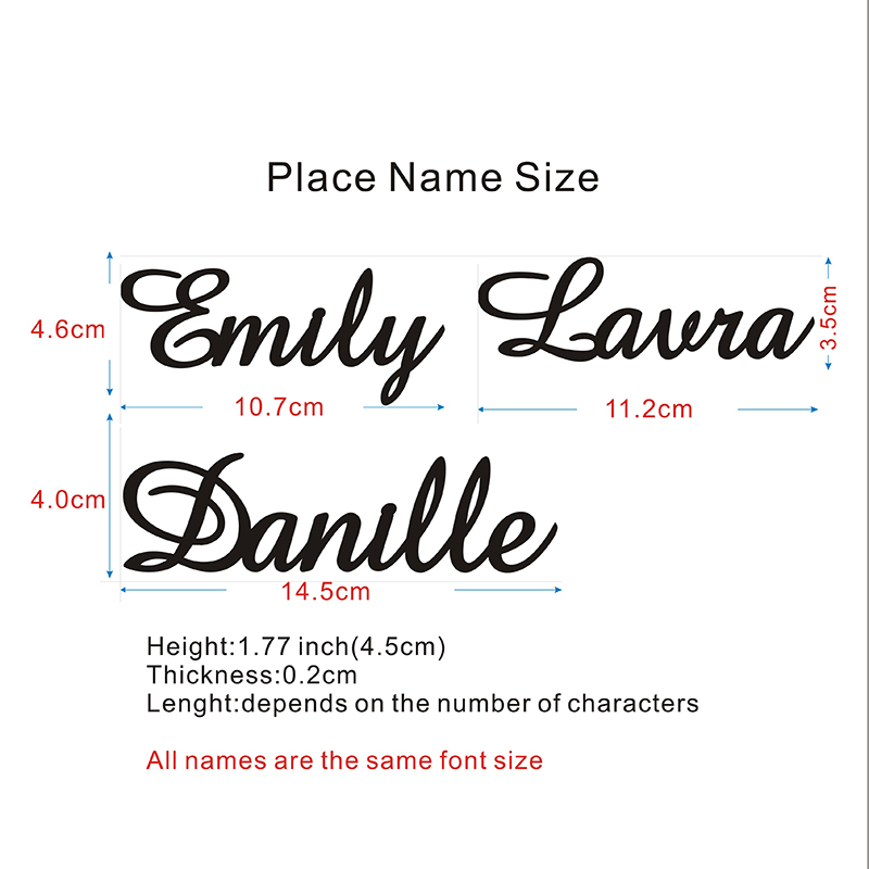 Custom Wedding Place Cards Per - Embroidery Writing review and price