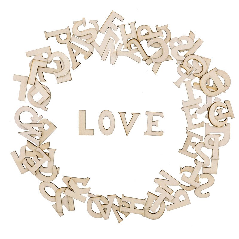 100pcs Letters Wooden Alphabet - Embroidery Writing review and price