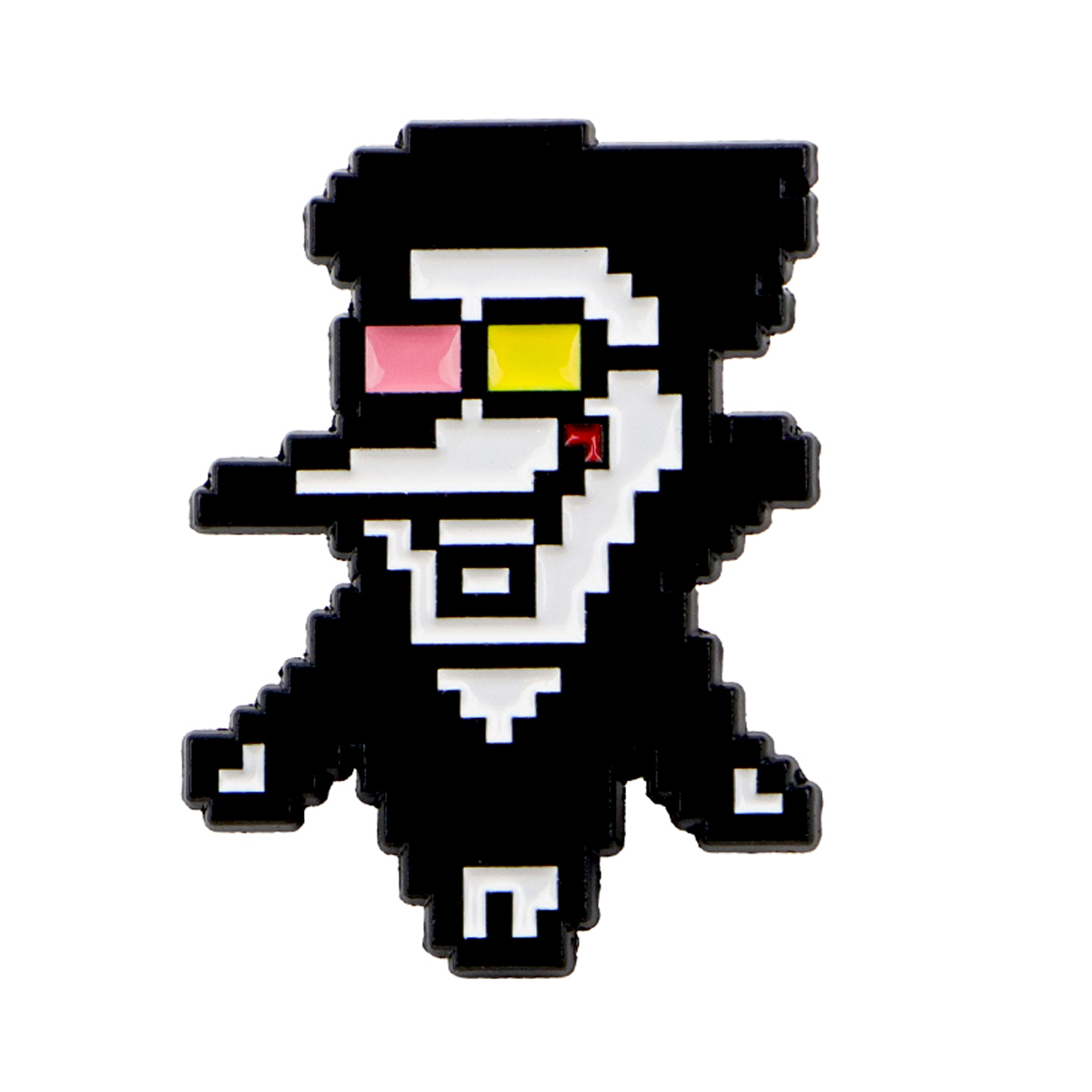 Funny Monster Enamel Pin Pixel - Embroidery Illustration review and price