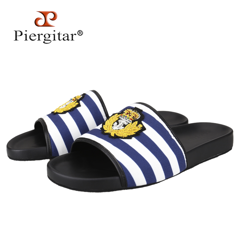 Piergitar Blue And White Check - Embroidery Style review and price