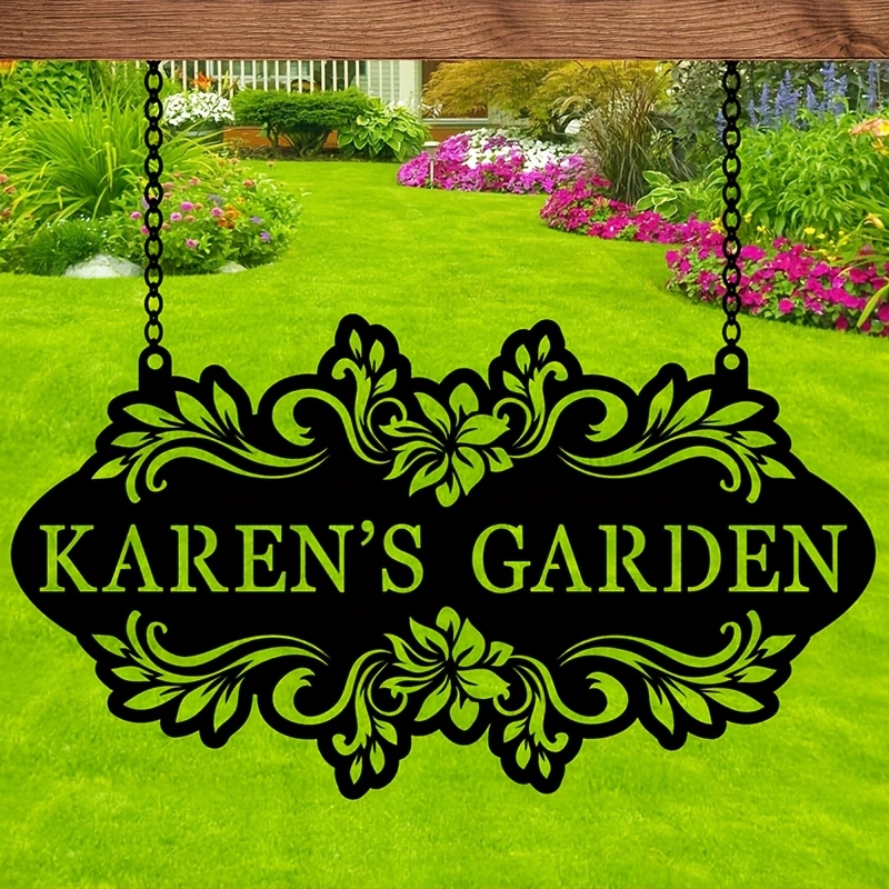 Custom Metal Art Sign with Nam - Embroidery Garden review and price
