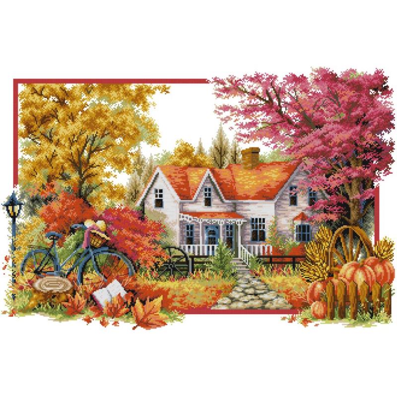 Four Seasons Scenery Series Cr - Embroidery Vs Cross Stitch review and price