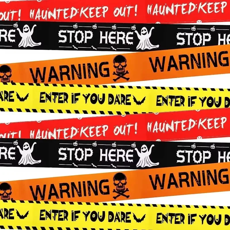Halloween Warning Tape Signs B - Embroidery Writing review and price