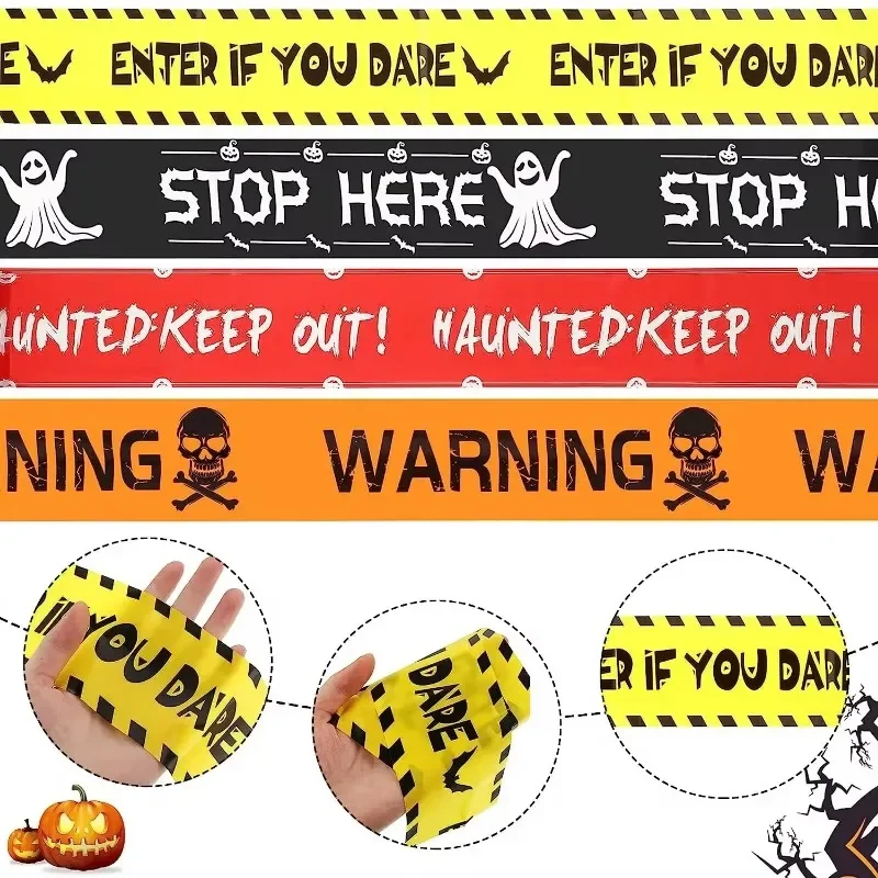 Halloween Warning Tape Signs B - Embroidery Writing review and price