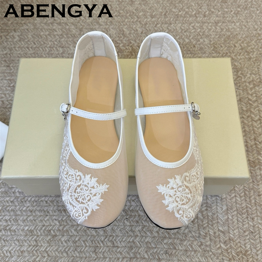 Lace Embroidery Flat Shoes for - Embroidery Designer review and price
