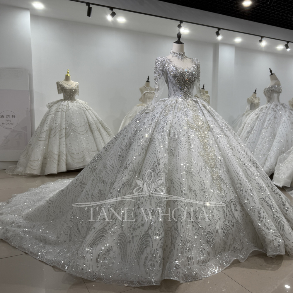 Elegant Wedding Gowns Long Sle - Embroidery Organza review and price