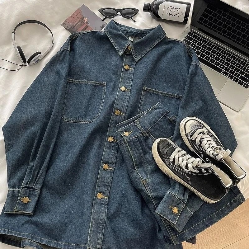 Y2K Denim Skirt Set: Vintage J - Embroidery Style review and price