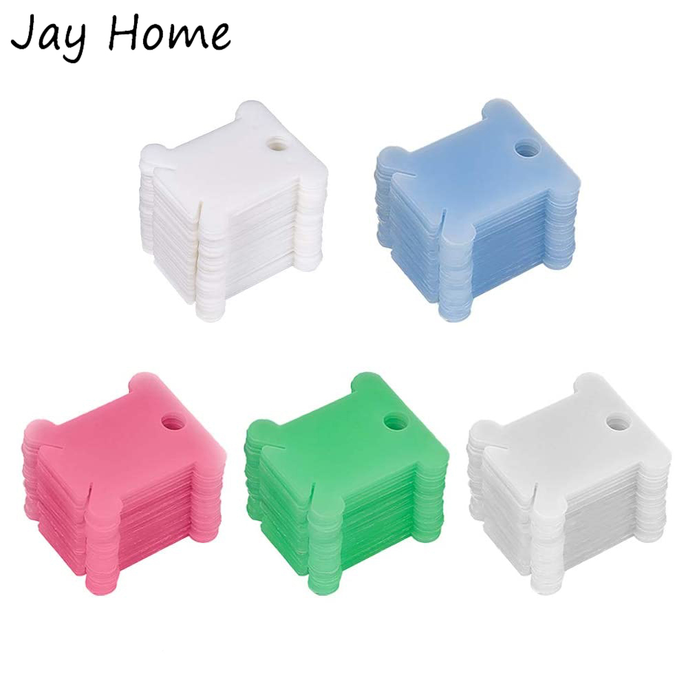 50/100Pcs Plastic Floss Bobbin - Embroidery Floss review and price