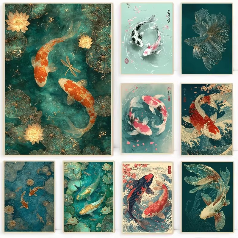 DIY Paint by Numbers Koi Fish  - Embroidery Translate review and price