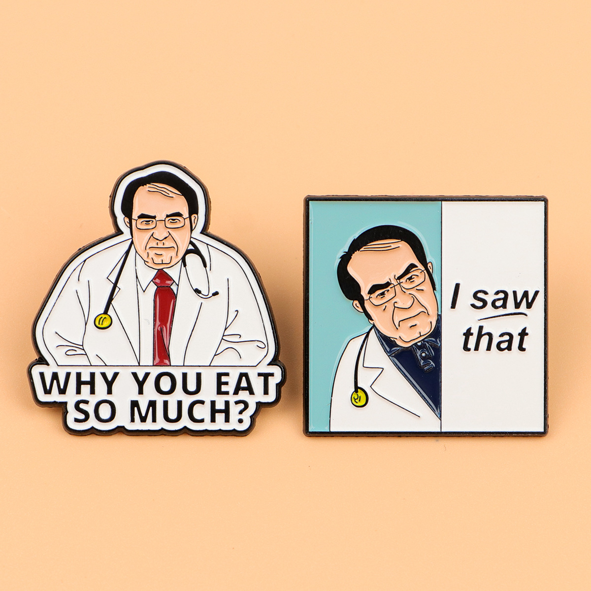 Medical Doctor Character Brooc - Embroidery Textile review and price
