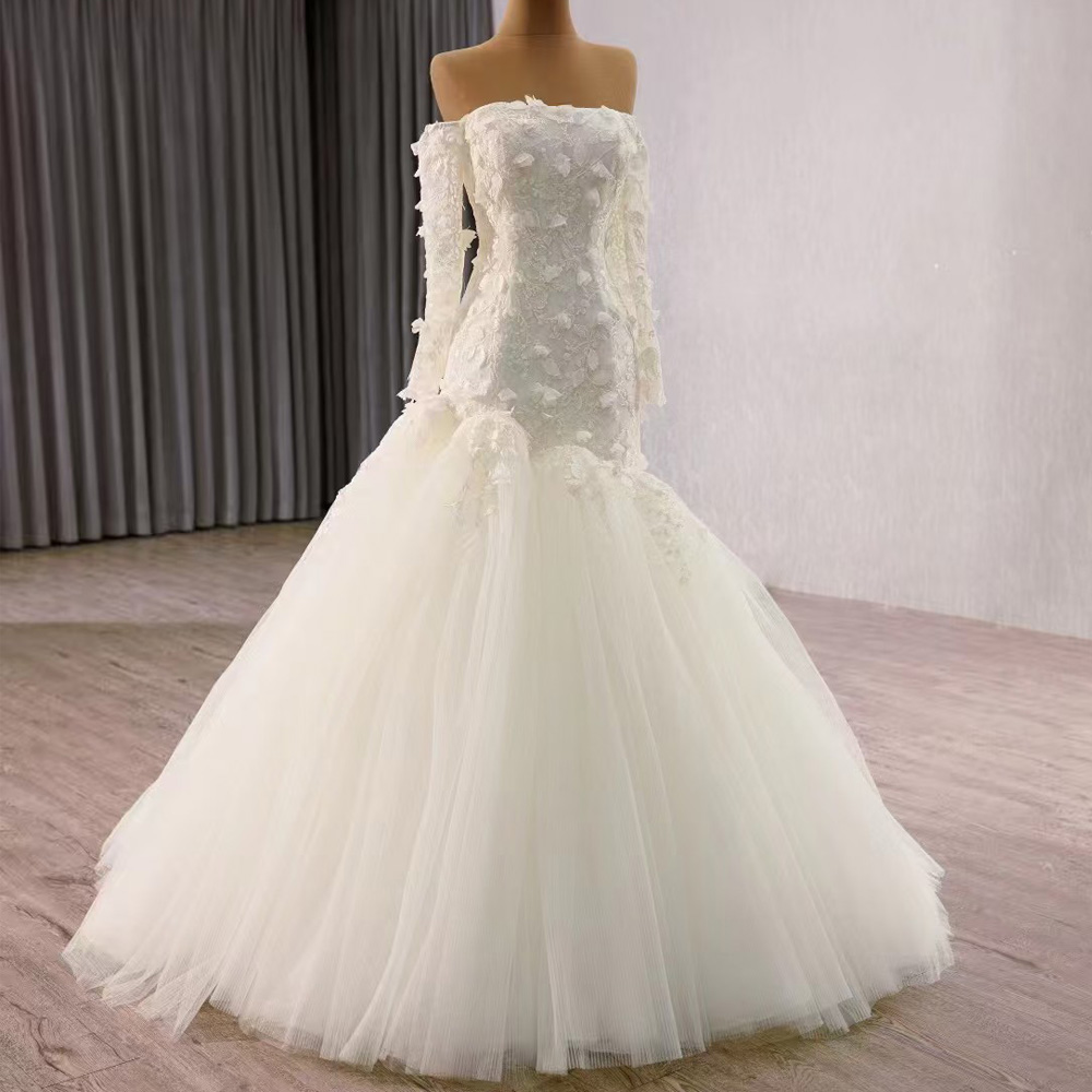 Princess Style Strapless Weddi - Embroidery Organza review and price