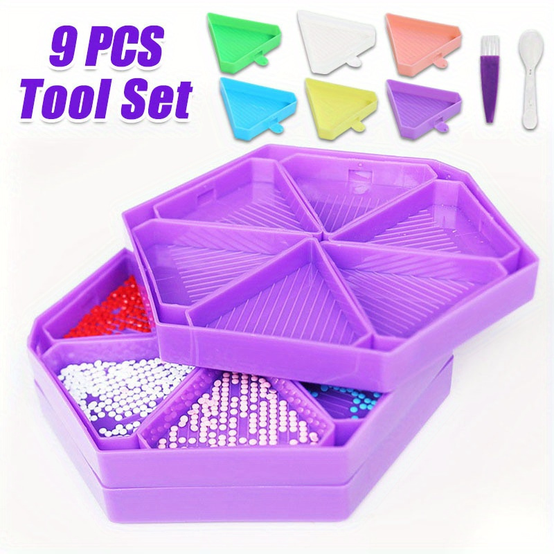 9PCS New Diamond Painting Tray - Embroidery Uae review and price