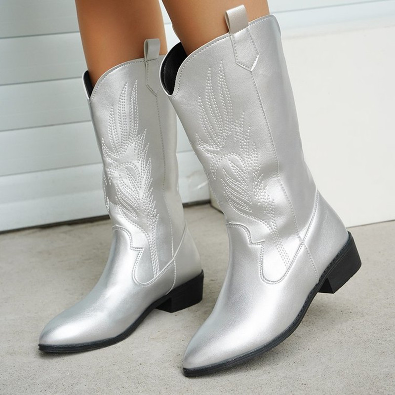 New Design Mid-calf Boots Wome - Embroidery Designer review and price