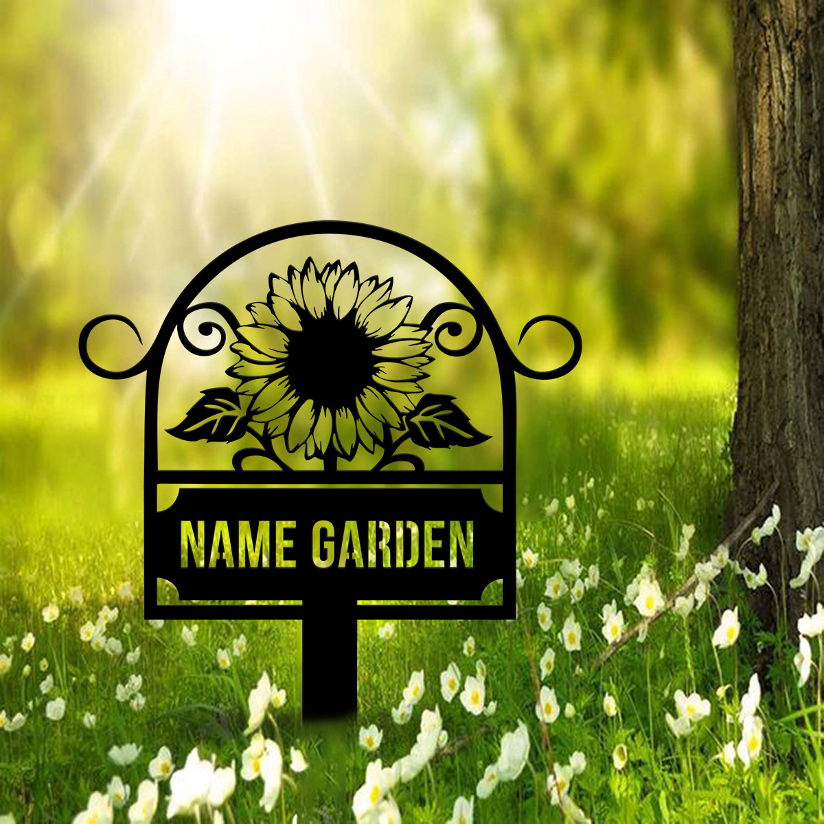 Custom Metal Garden Sign, SunF - Embroidery Garden review and price