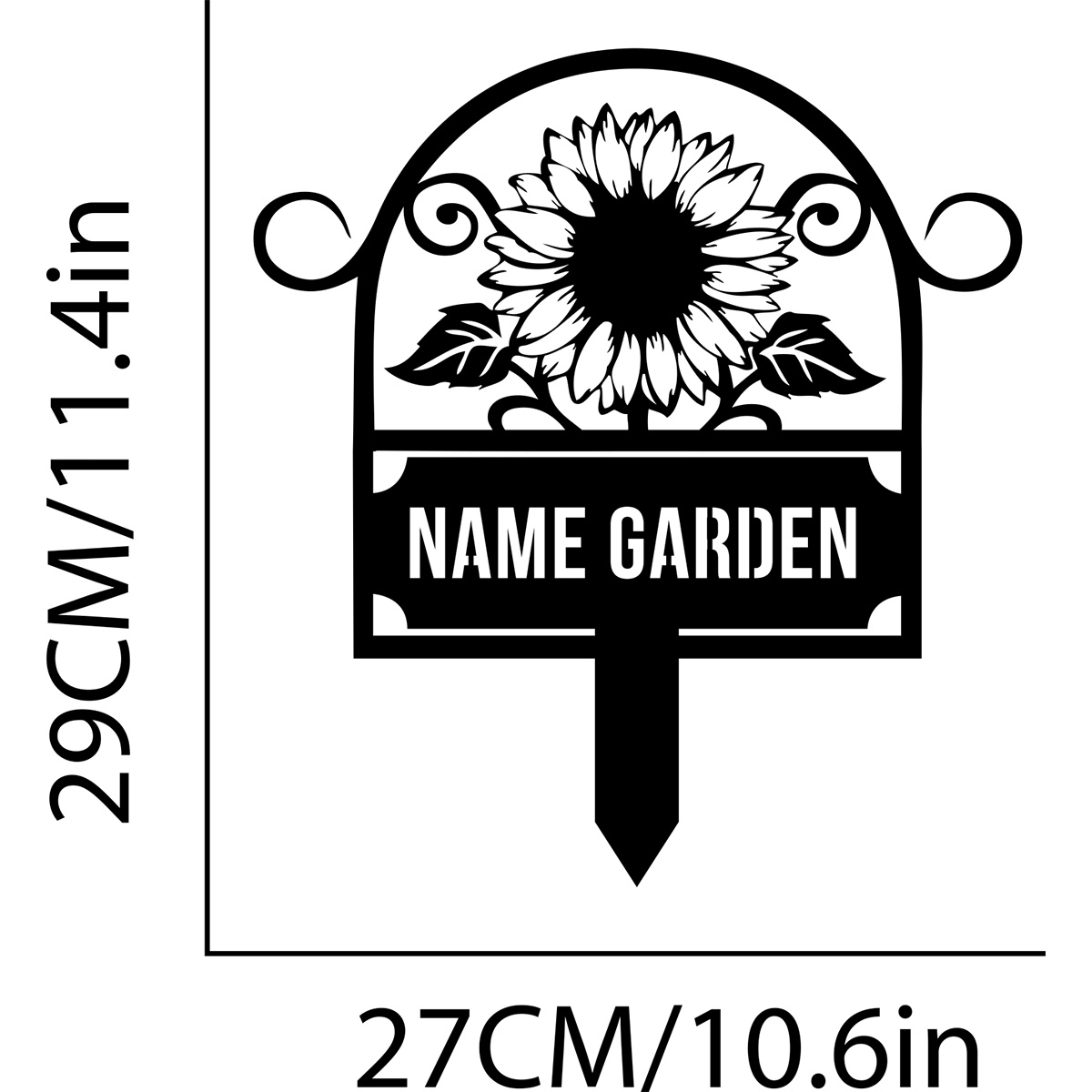Custom Metal Garden Sign, SunF - Embroidery Garden review and price