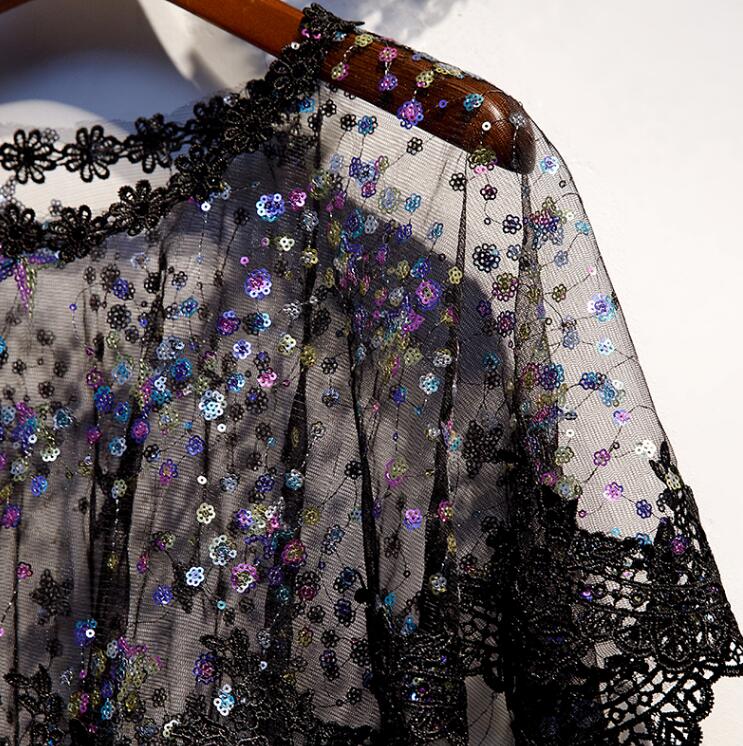 Women's transparent embroidery - Embroidery Pashmina review and price