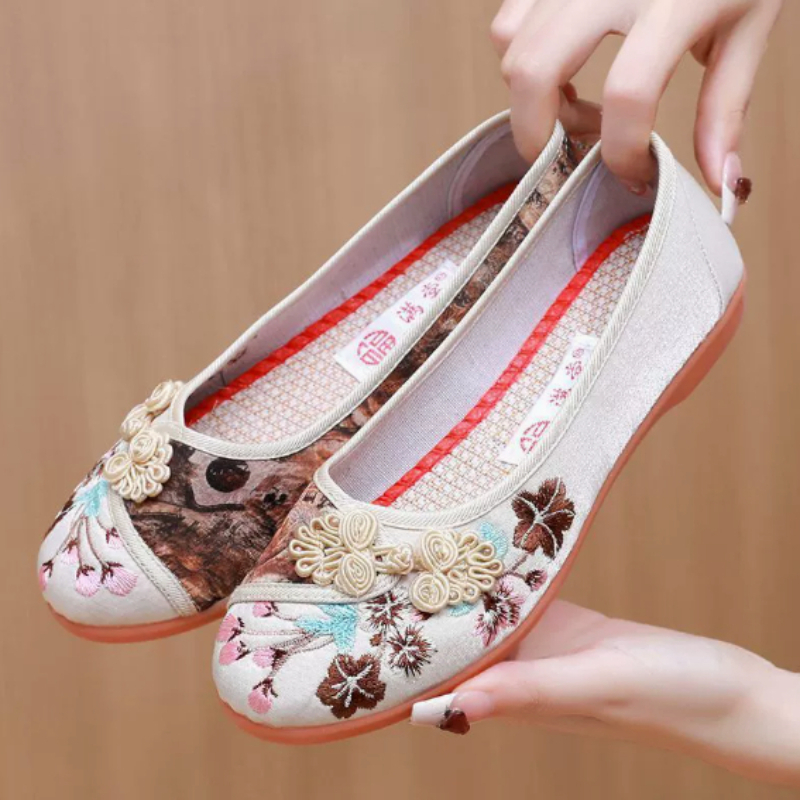Retro Chinese Style Women Canv - Embroidery Style review and price