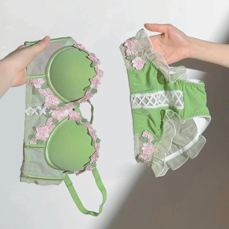 Vintage Floral Lingerie Set Cr - Embroidery Cream review and price