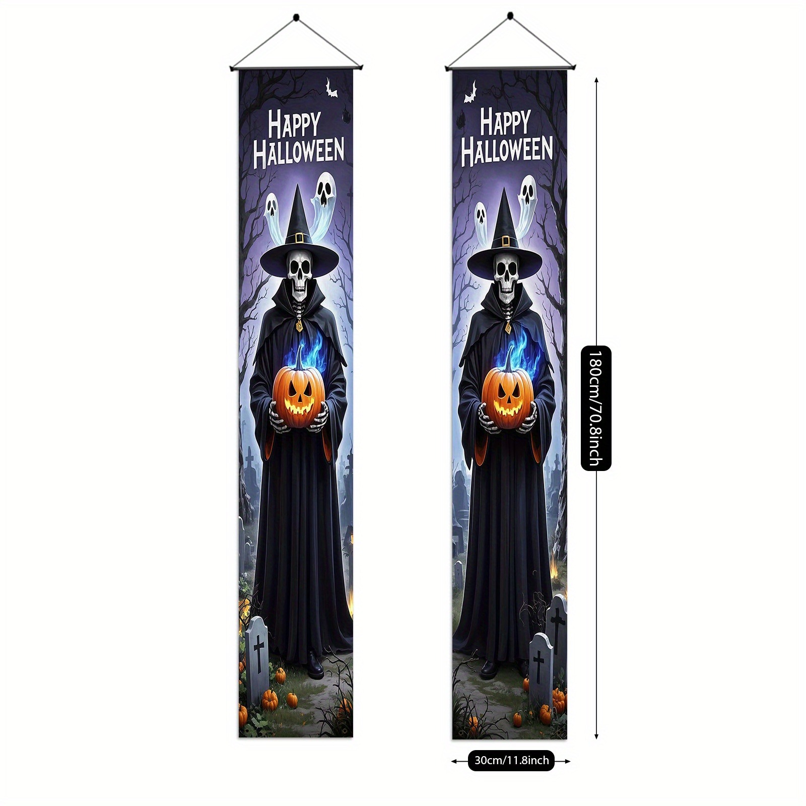 Halloween Door Banner Set Grim - Embroidery Writing review and price