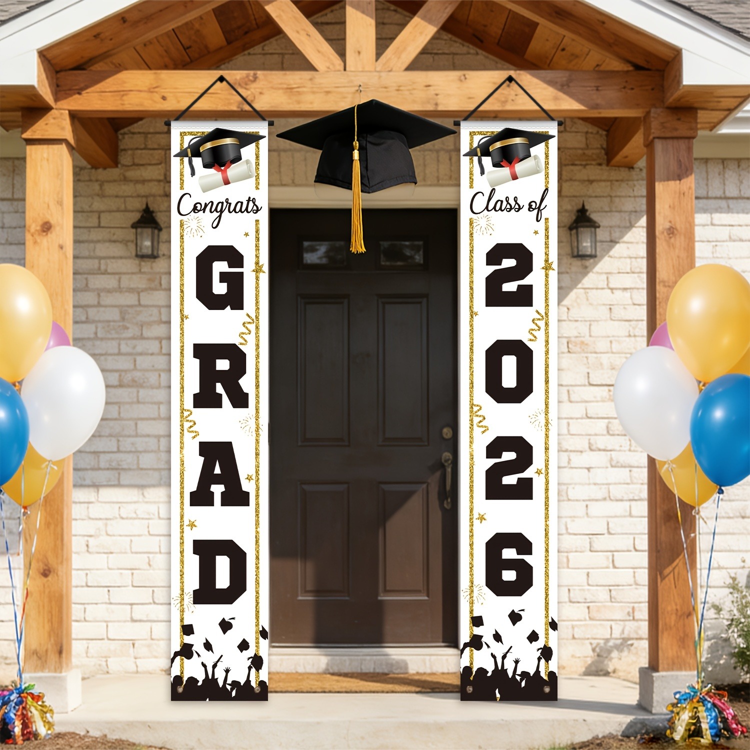 Polyester Graduation Door Bann - Embroidery Writing review and price