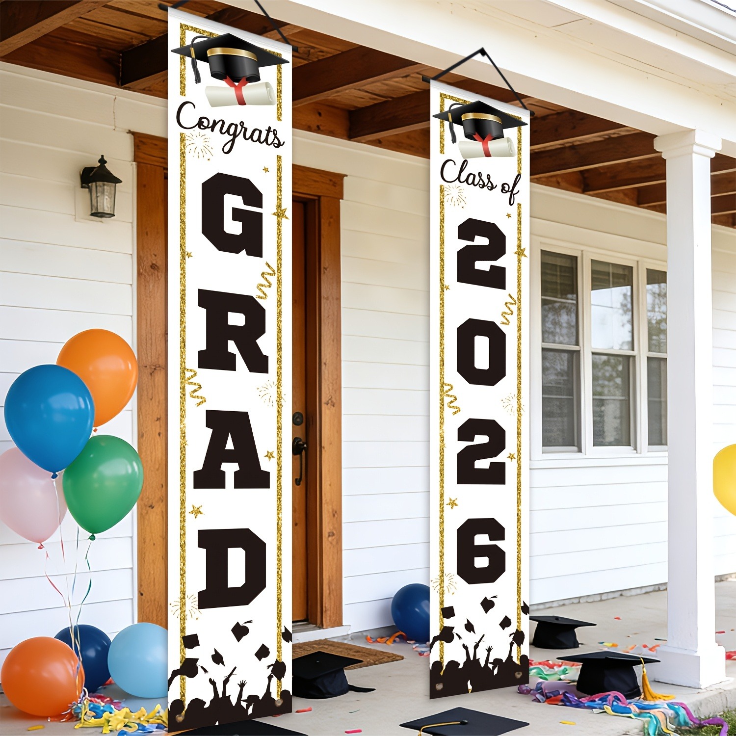 Polyester Graduation Door Bann - Embroidery Writing review and price