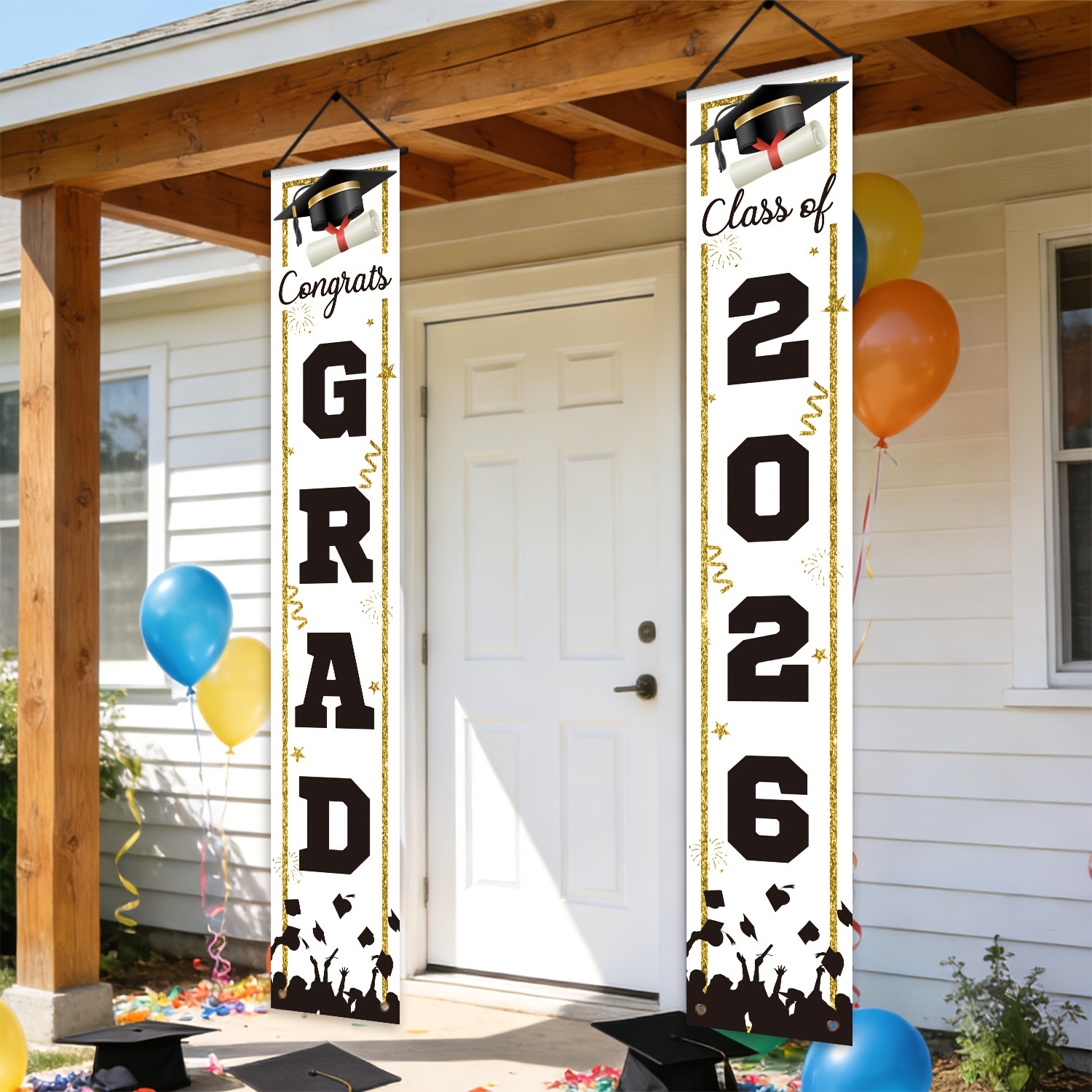 Polyester Graduation Door Bann - Embroidery Writing review and price